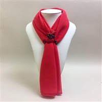 Halstuch Sangiorgi Preziosi Dame Pietre Dure in Stoff CHILLI-ROSSO - CHILLI-ROSSO